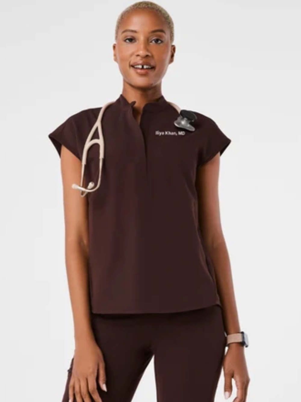 Espresso Rafaela - Oversized Scrub Top